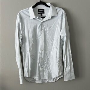 Bonobos Men's White Patterned Dress Shirt